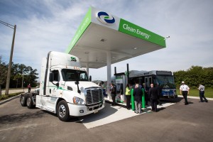 Figure 5. A CNG station at the Orlando International Airport opened in March 2015. Credit: Clean Energy Fuels Corp.
