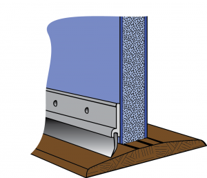 Figure 3. Door Threshold and Sweep. [Click image for full size version.] Credit: UF PREC