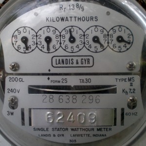 Figure 1: Residential analog electric meter. Credit GRU.