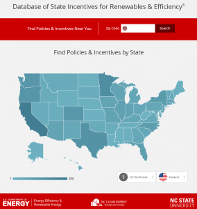 Figure 1. U.S. Database of State Incentives for Renewables & Efficiency (DSIRE).