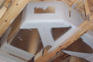 Figure 2. Mastic-sealed insulated ductwork located inside of an insulated plenum. (Credit: PREC)