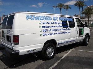 Figure 6. Propane fueled delivery van. Credit: Andrew Hudgins National Renewable Energy Laboratory